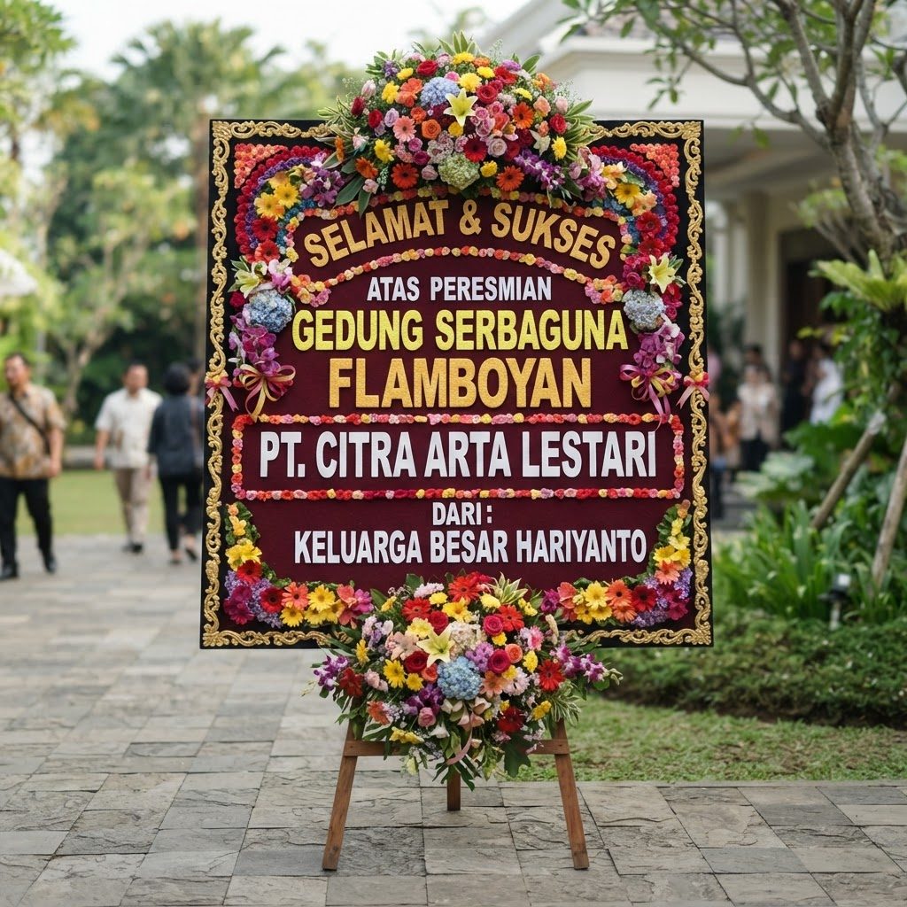 Bunga Papan Wedding